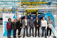 L’équipe du neotex 4.0 center visite un laboratoire I4.0 en Allemagne