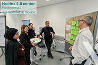 L’équipe du neotex 4.0 center visite un laboratoire I4.0 en Allemagne
